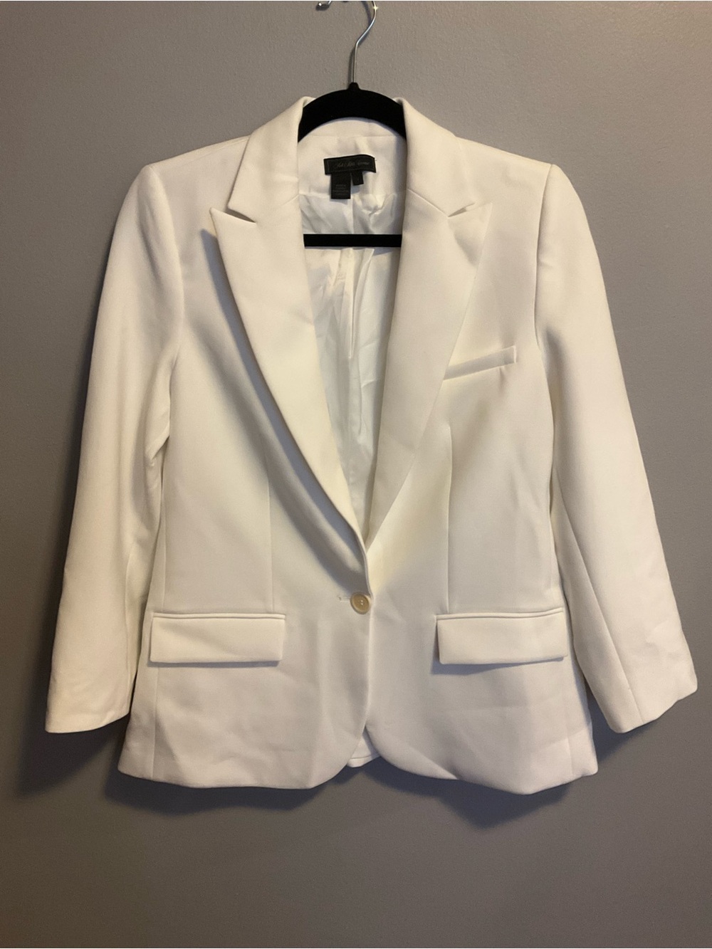 Saks Fifth Avenue White Women's Single-Button Blazer
